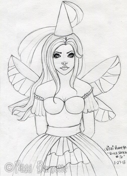 Princess Fairy - Quick Sketch #36 by Nikki Burnette